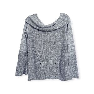 Melrose and Market Nordstrom Heather Grey Cowl Neck Sweater, Medium